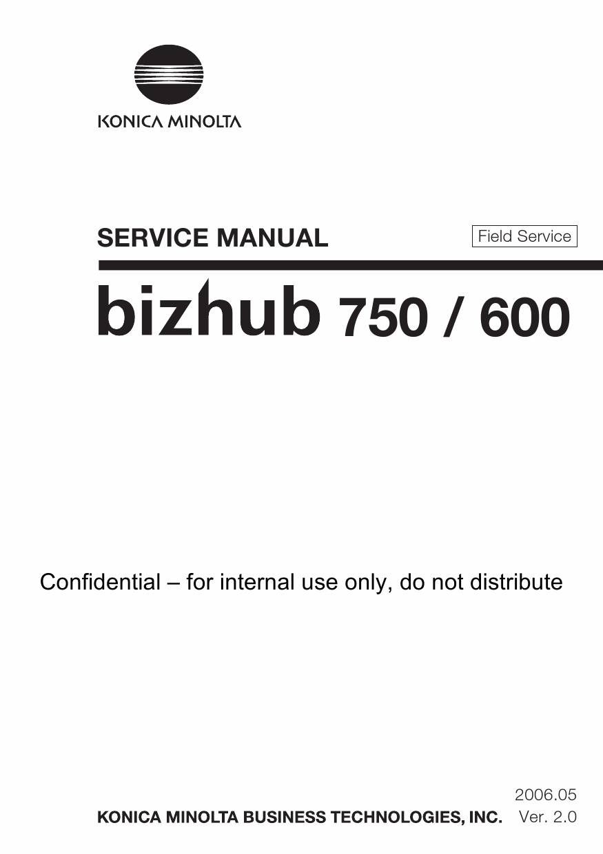 Konica-Minolta bizhub 600 750 FIELD-SERVICE Service Manual-1